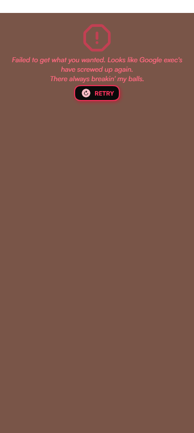 Typeahead Error Widget