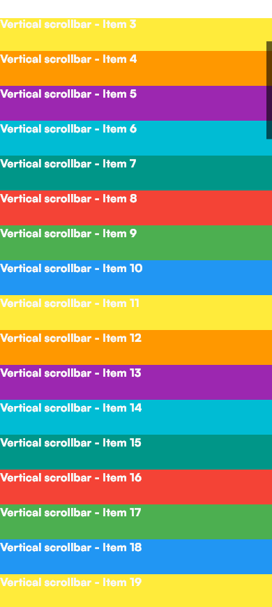 Custom Scrollbar Drag