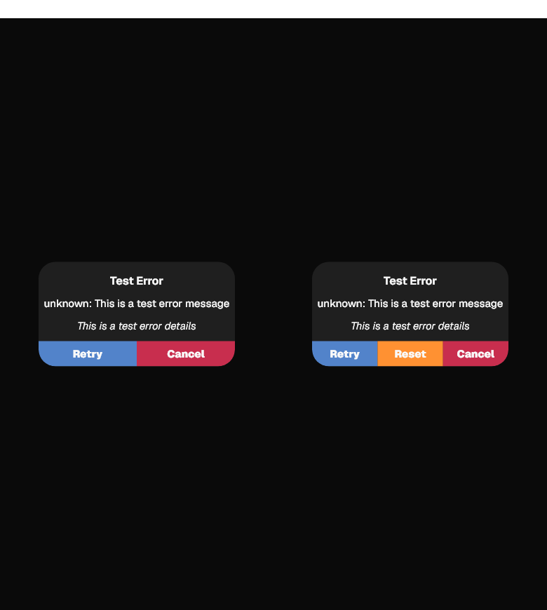 Error Dialog