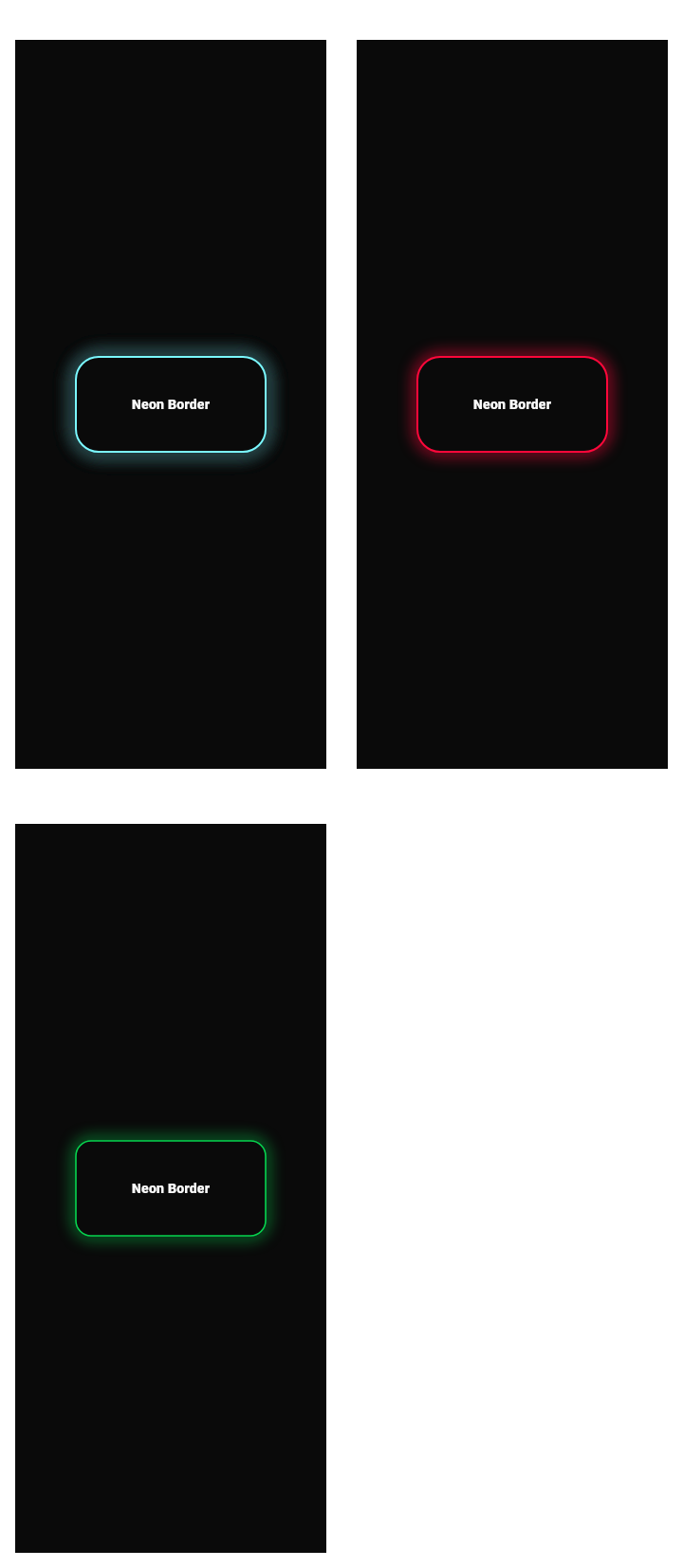 Native Neon Border Widget