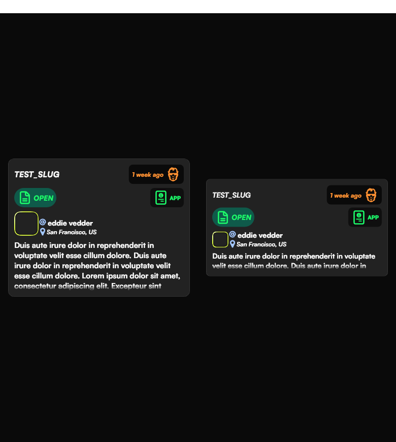 Generic Issue Tile With Avatar