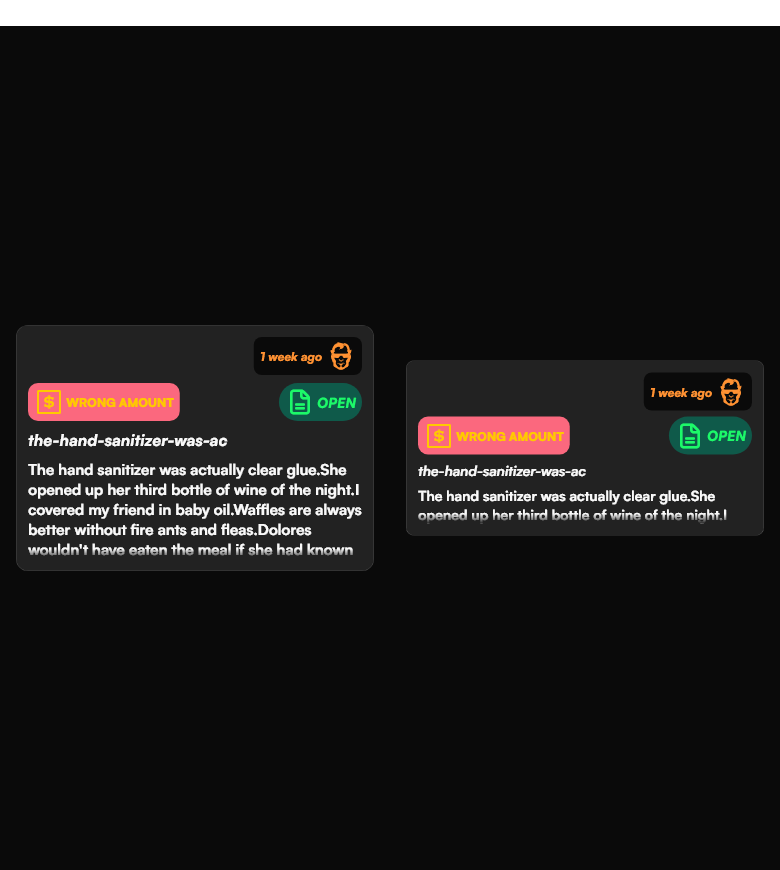 Payment Issue Tile