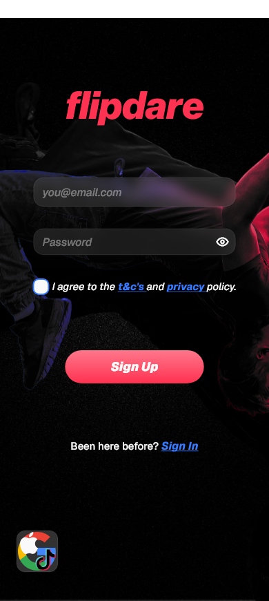 Sign Up Screen